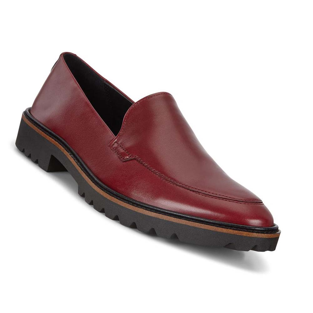 Women's Ecco Incise Tailored Dress Shoes Burgundy | Canada 101HAP